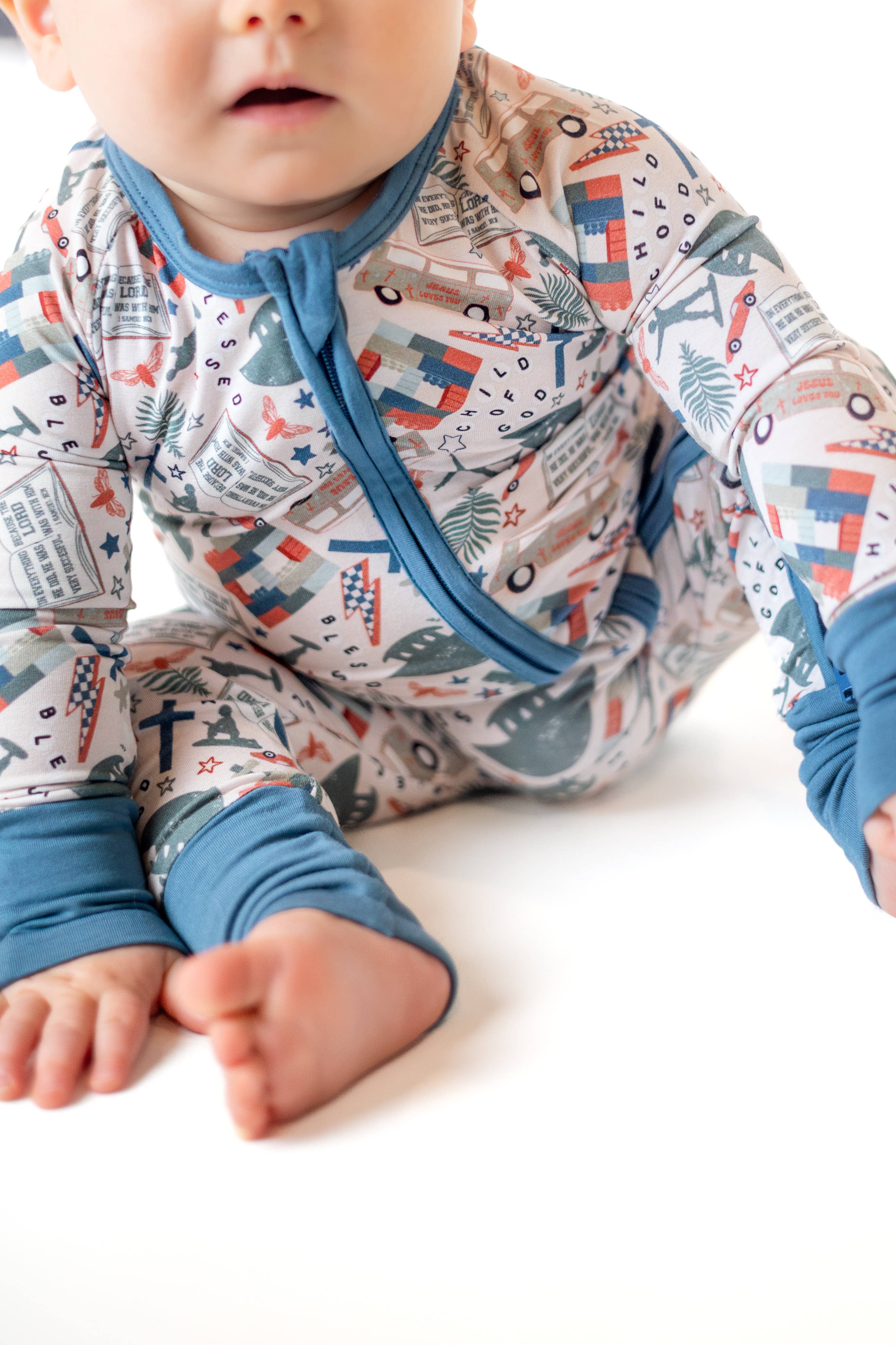 Little Warriors Bamboo Zippy 🪖  (BESTSELLER!) | Romper PJ: 6-12 months