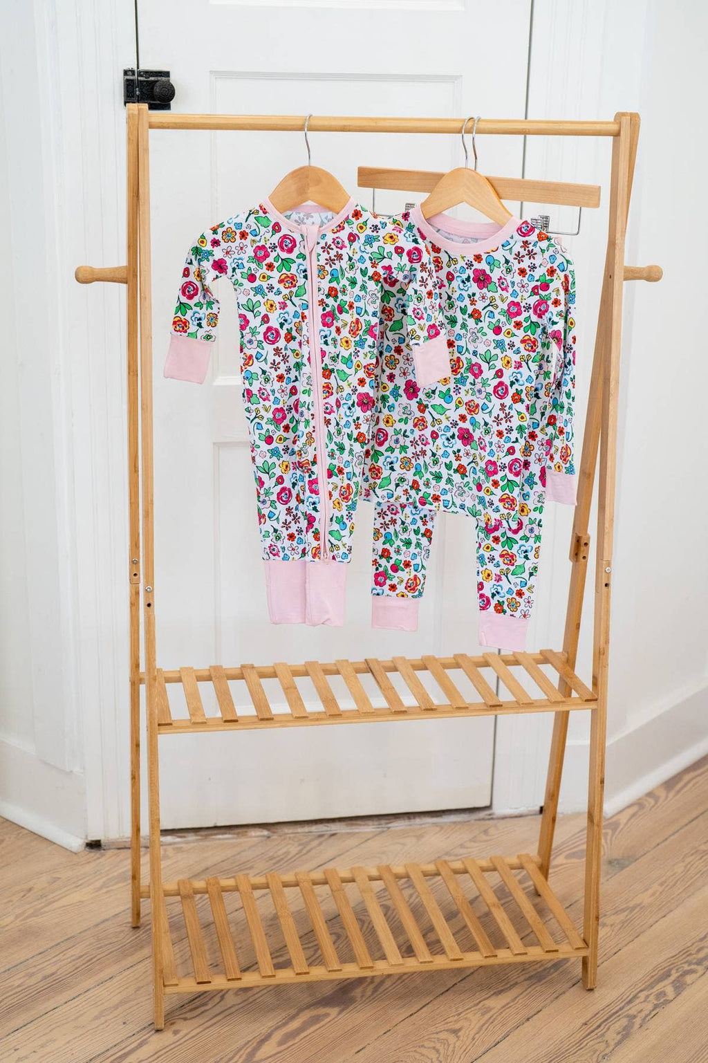 Wild Garden Floral 🌷Bamboo Two-Piece PJ Set | Girls Pajamas: 7/8