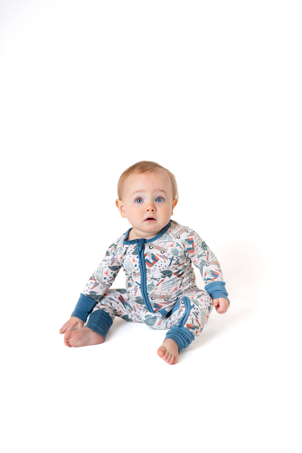 Little Warriors Bamboo Zippy 🪖  (BESTSELLER!) | Romper PJ: 6-12 months