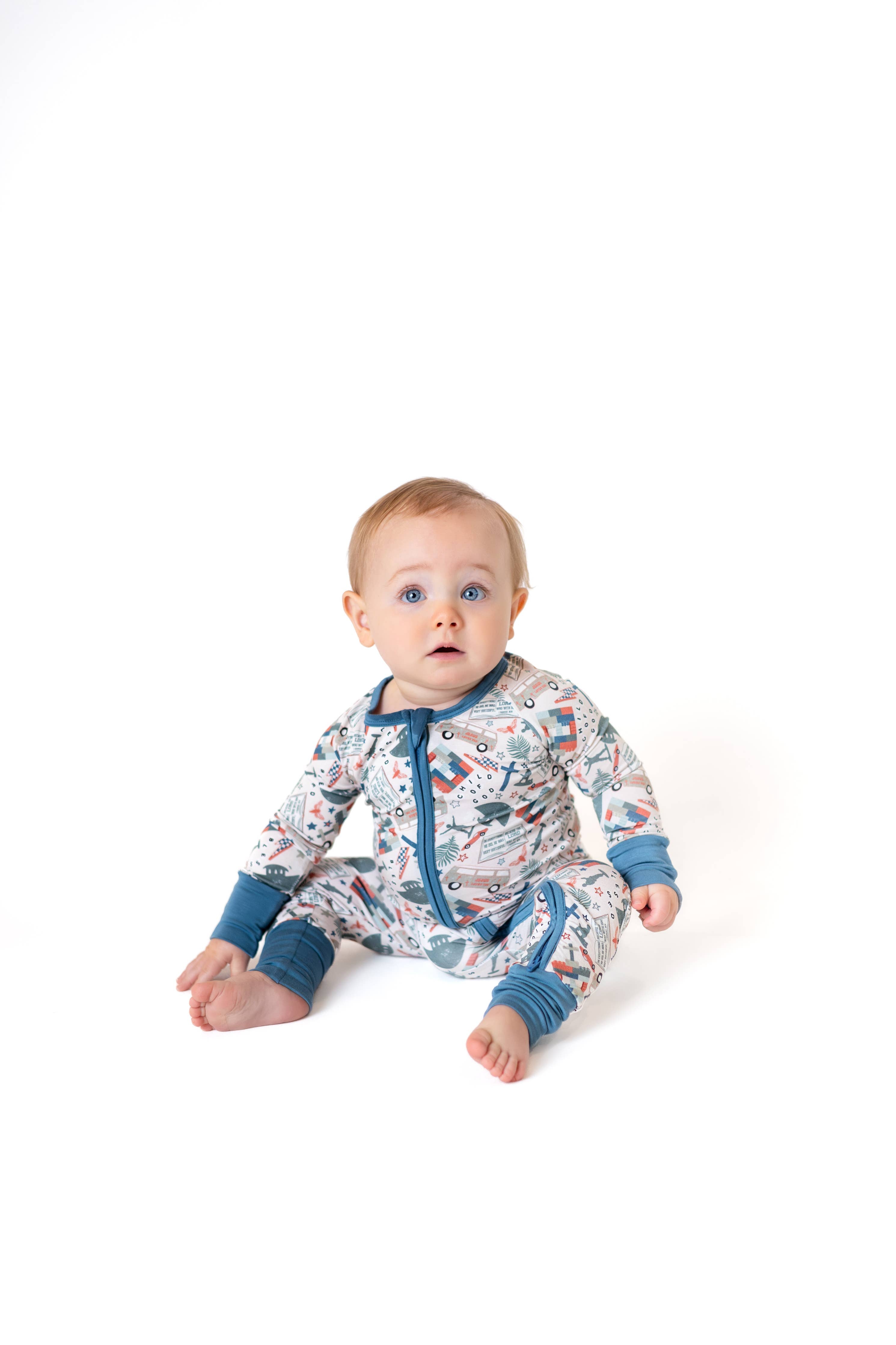 Little Warriors Bamboo Zippy 🪖  (BESTSELLER!) | Romper PJ: 6-12 months