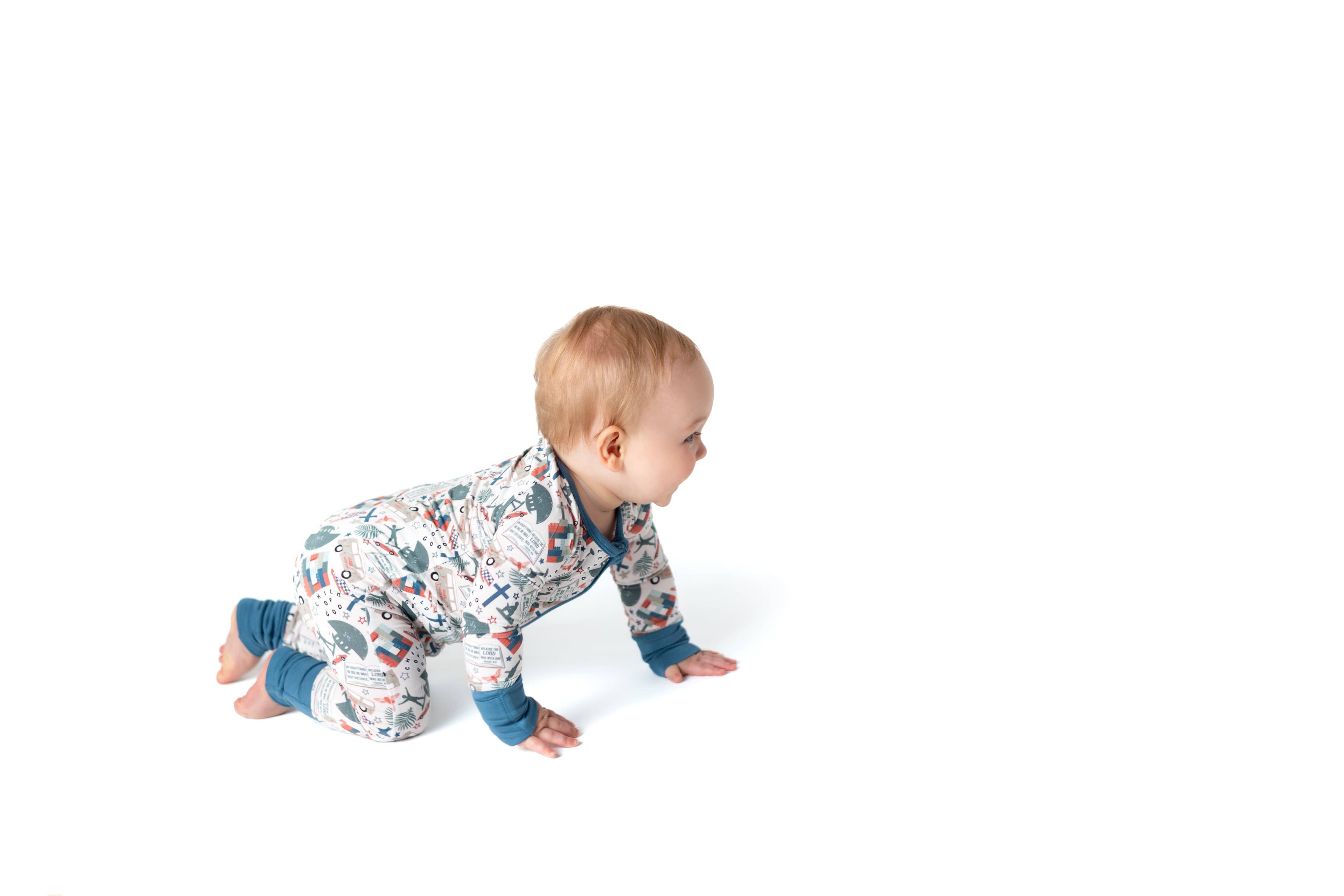 Little Warriors Bamboo Zippy 🪖  (BESTSELLER!) | Romper PJ: 6-12 months