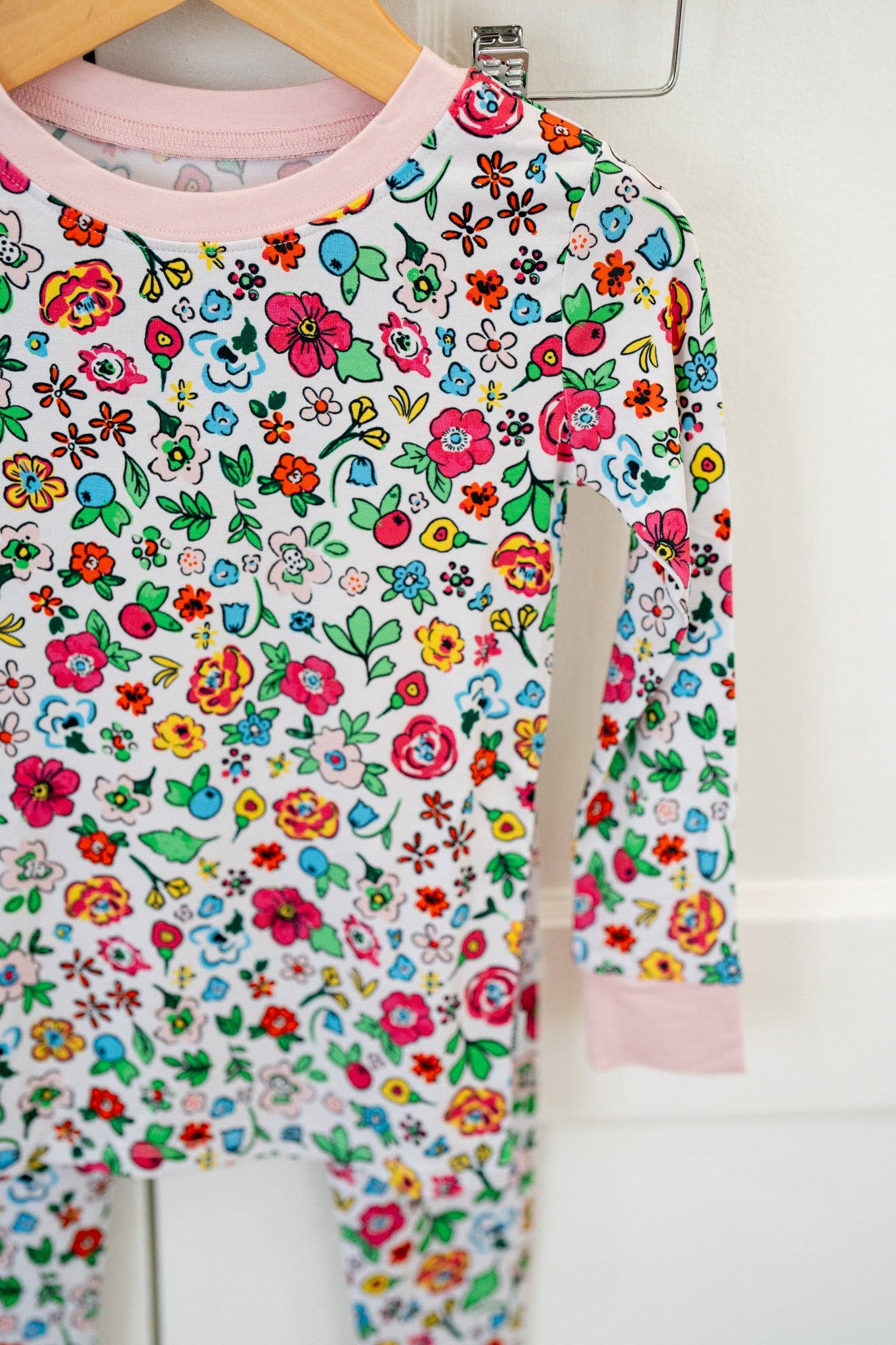 Wild Garden Floral 🌷Bamboo Two-Piece PJ Set | Girls Pajamas: 3T