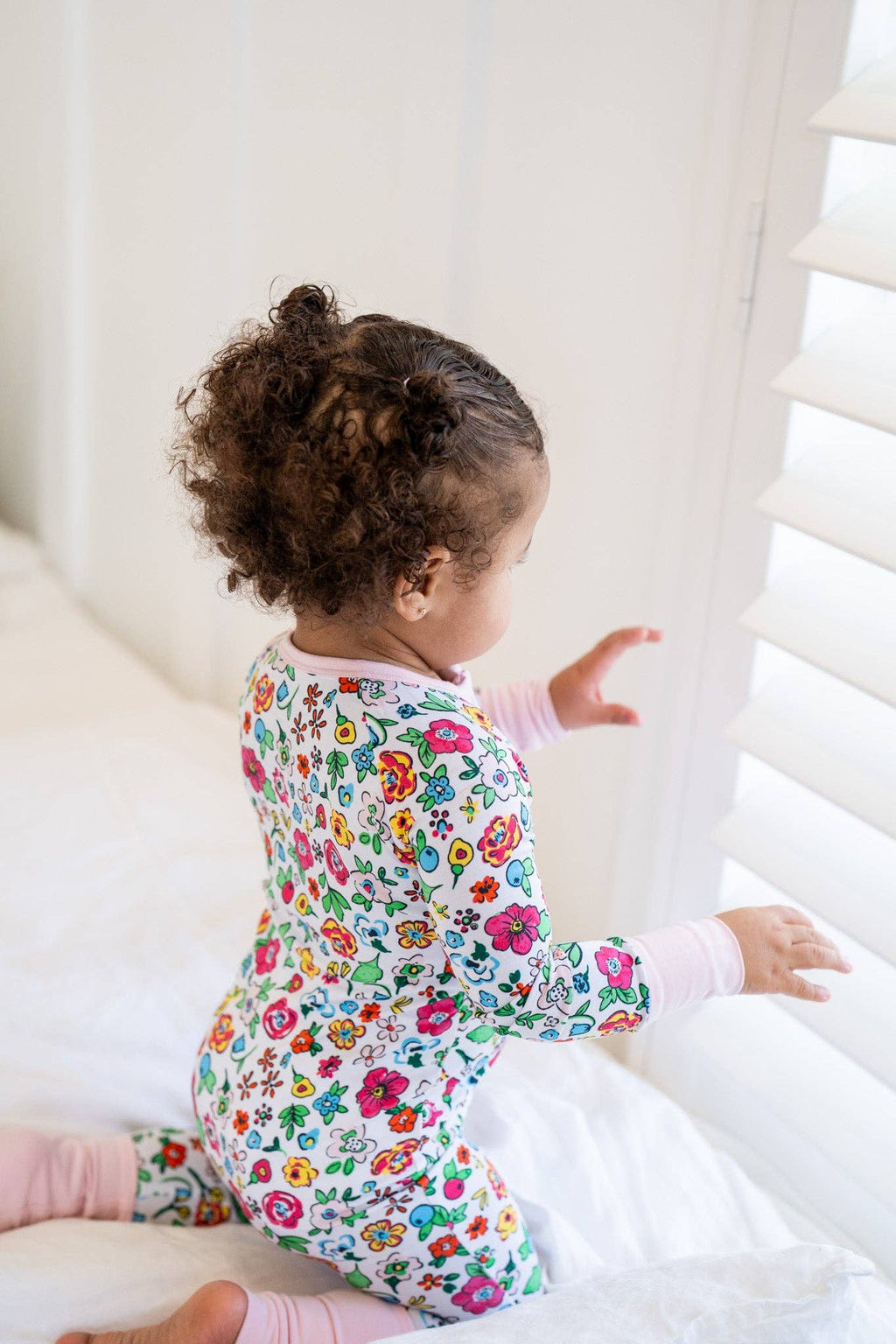 Wild Garden Bamboo Floral🌸 | One-Piece Convertible Romper : 0-3 months