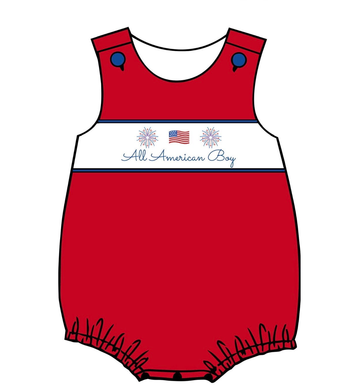 All American Boy Bubble - Red