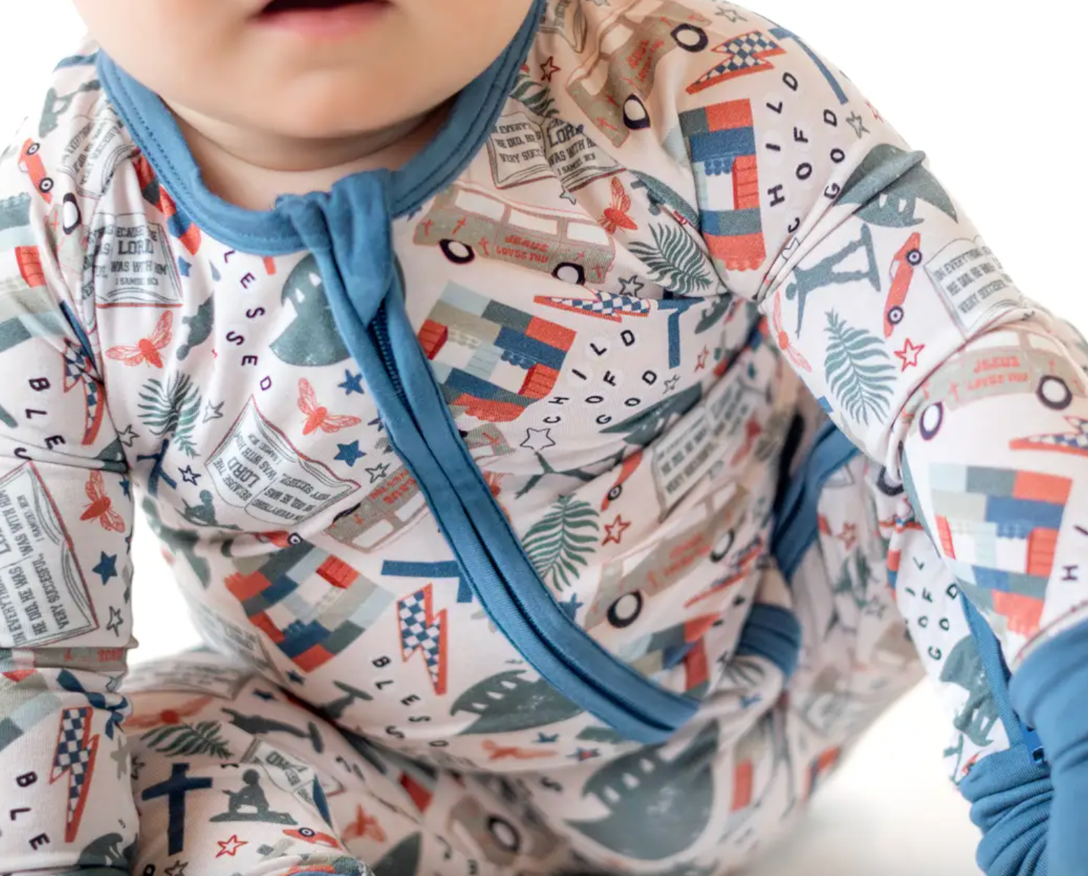 Little Warriors Bamboo Zippy 🪖  (BESTSELLER!) | Romper PJ: 6-12 months