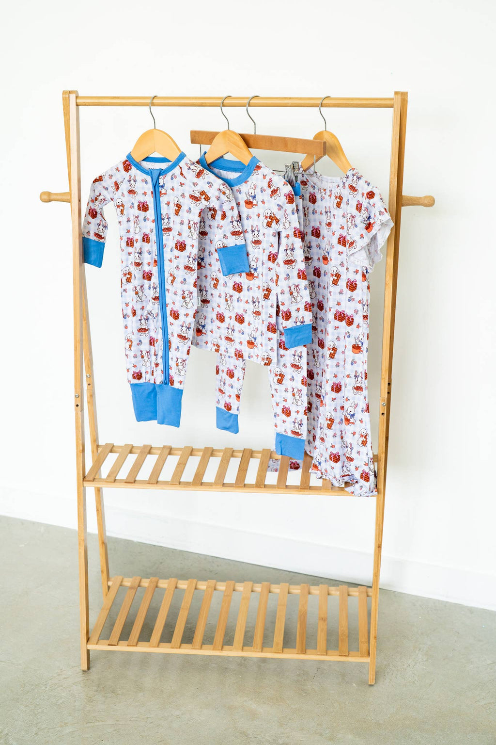 Chocolate Easter Bunnies Bamboo Zippy💕🐰| Romper Pajama Set: 6-12M