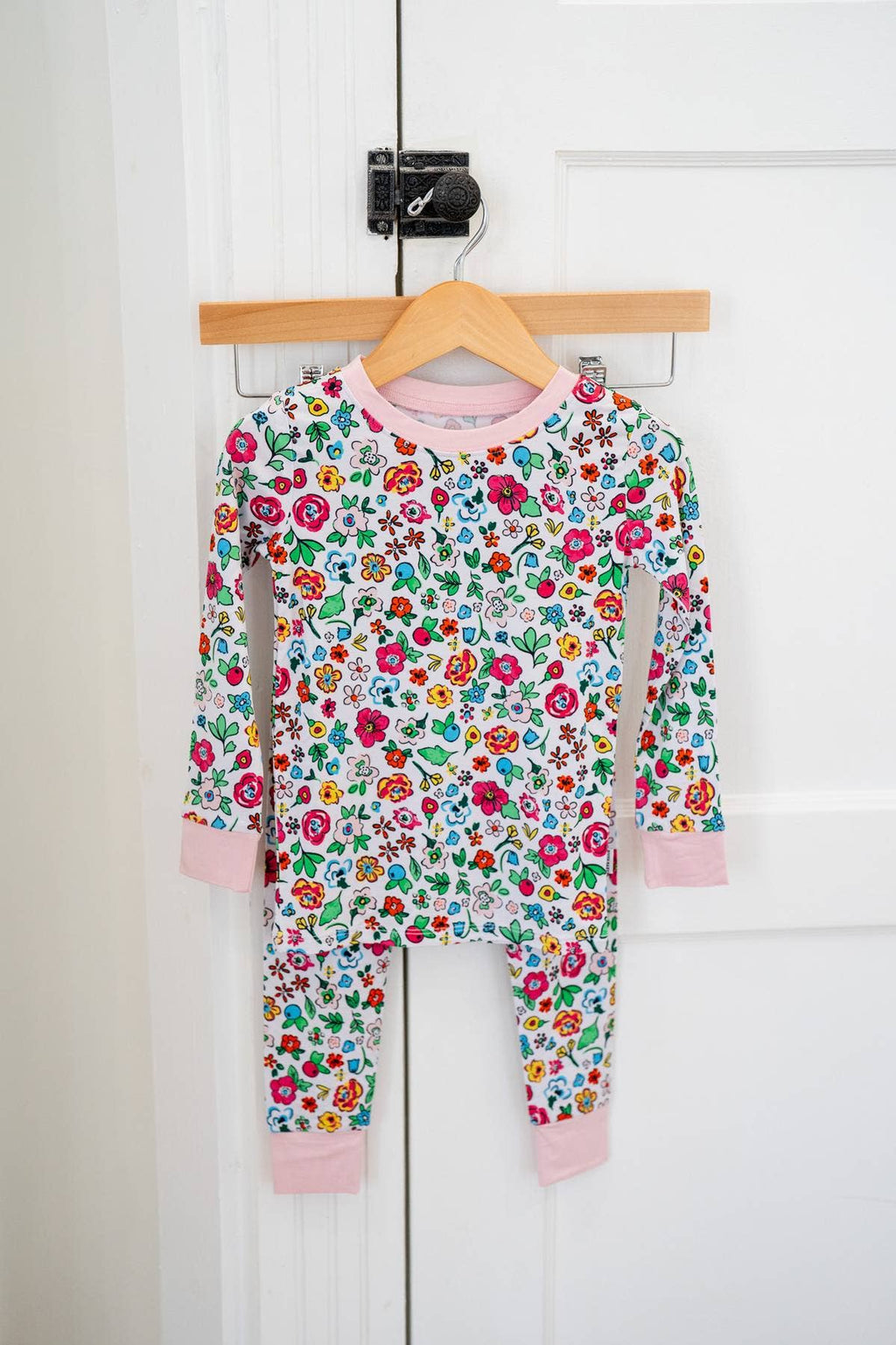 Wild Garden Floral 🌷Bamboo Two-Piece PJ Set | Girls Pajamas: 2T